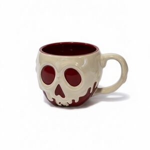 Disney Cream and Red Skull Mug